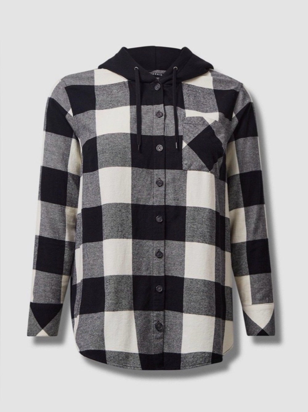 NWOT Torrid Plaid Flannel Hoodie Jacket size 2